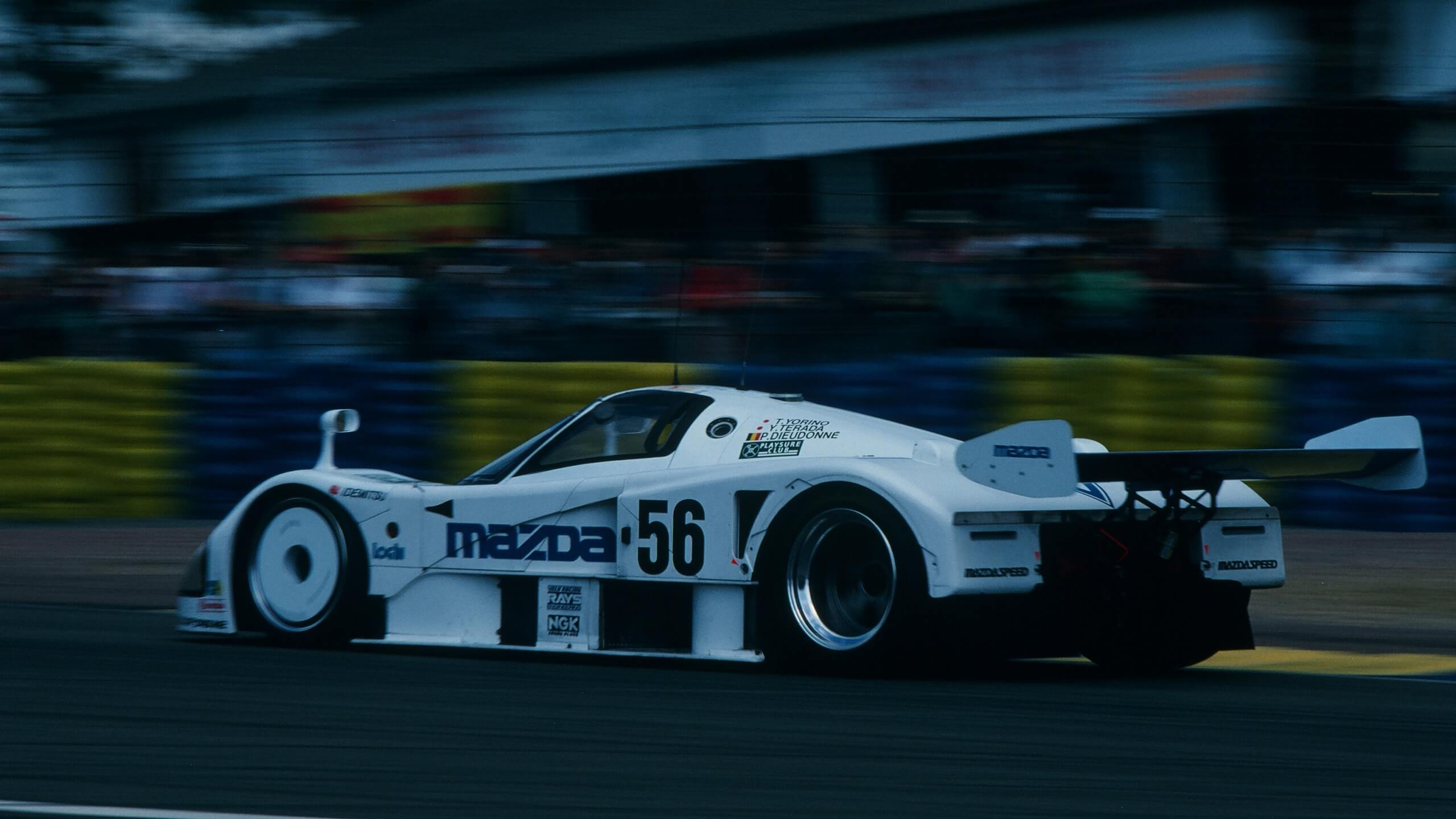 Der Mazda 787 bei dem 24h Rennen im 1991